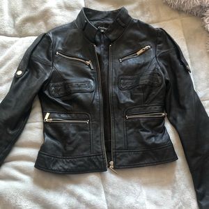 Bebe Faux leather jacket- XS